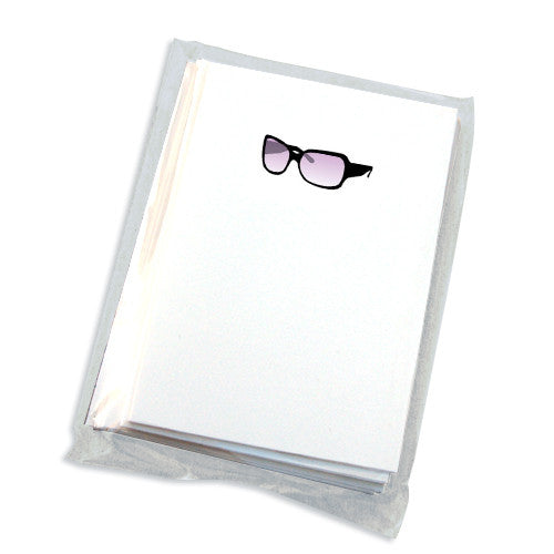 sunglasses mini blank folded note cards