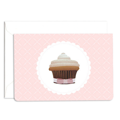 Dolce vanilla glitter note card