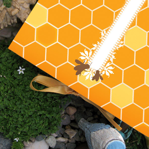 Signature Line Boxed Honey Bees Notecards in Honey