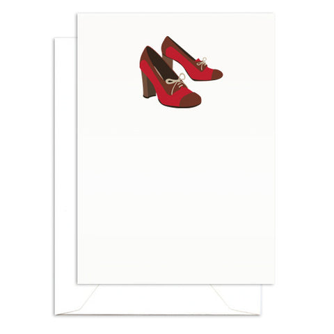 oxford shoe folded note card