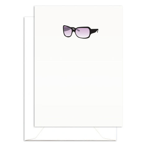 sunglasses mini blank folded note cards