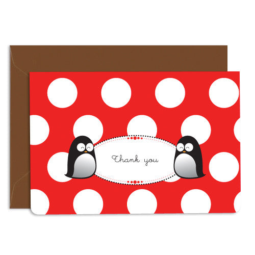UFF penguin thank you card
