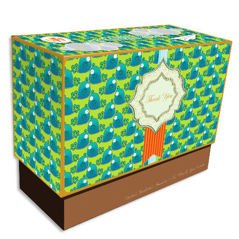 UFF peacock boxed note cards