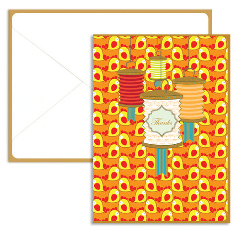 United Feathered Friends™ Rooster Vintage Recycled Boxed Thank You Cards