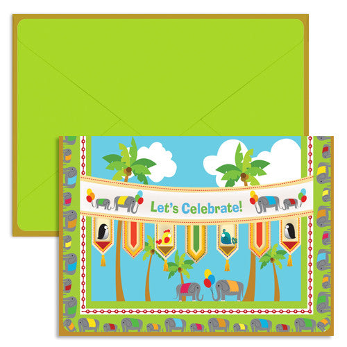 UFF sky celebration card with envelope
