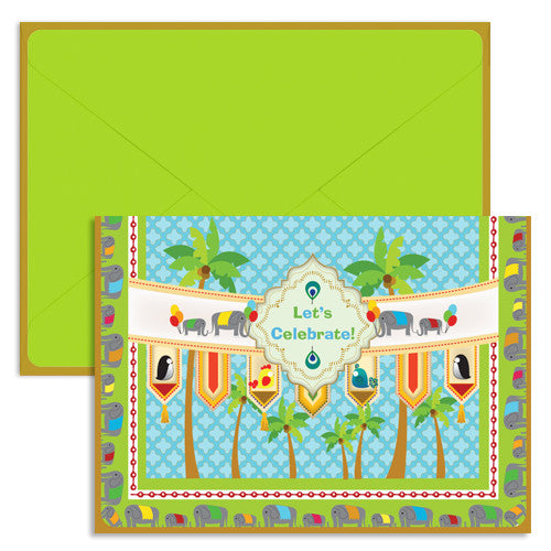 UFF tiles celebration card with envelope