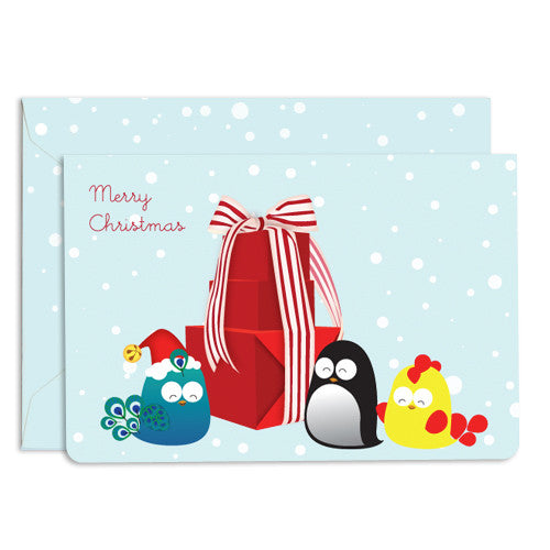 UFF Christmas elements card presents