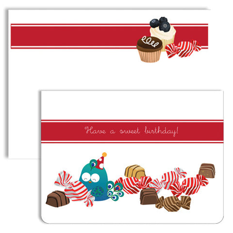 UFF birthday sweets note card