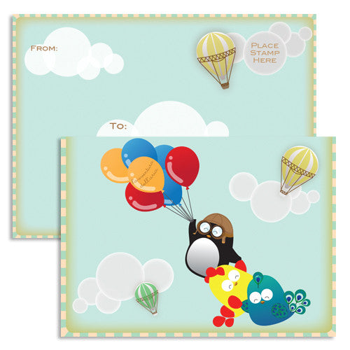 United Feathered Friends™ - Everyday Air Adventure Single Note Card