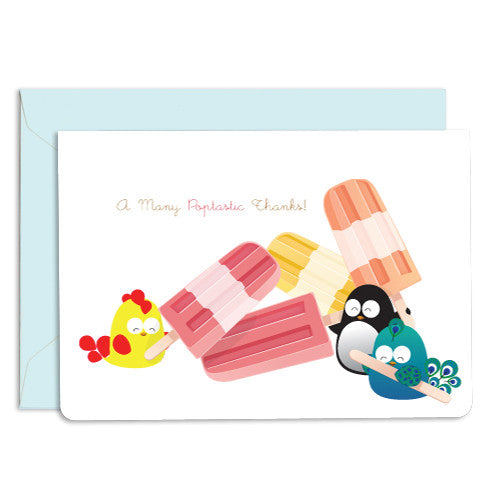 United Feathered Friends™ Thank You Popsicle Boxed Note Cards