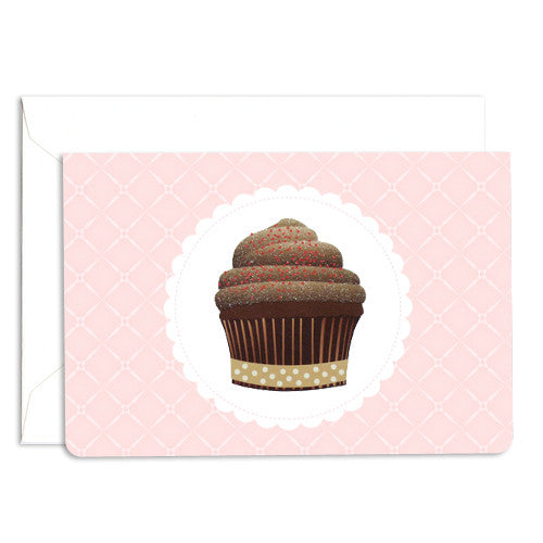 UFF dolce chocolate cupcake card