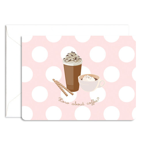 Dolce folded coffee note card