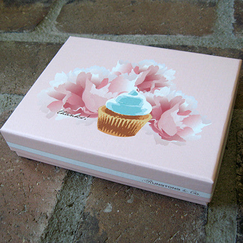 Dolce cupcake boxed thank you notes