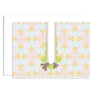 Signature Line Boxed Honey Bees Notecards in Blue