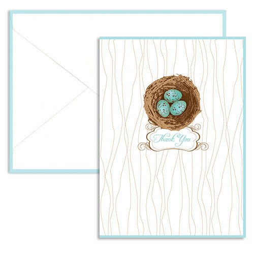 Robin's eggs thank you card