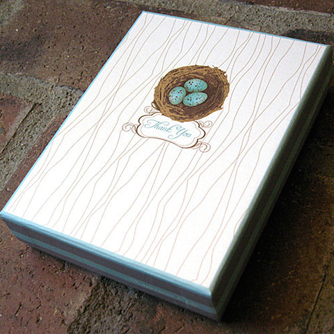 Robin's Eggs Boxed Thank You Cards