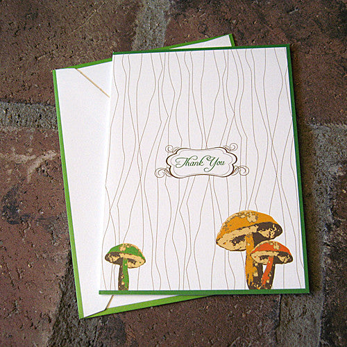 Mushroom note card