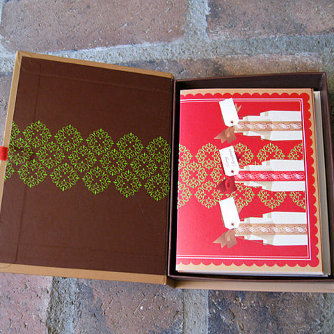 Christmas card box set design