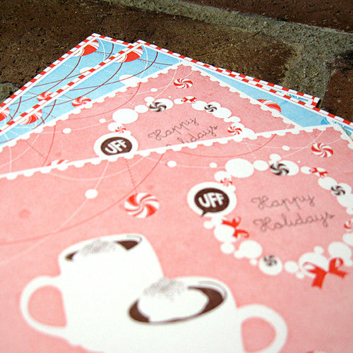 Letterpress Holiday Post Cards